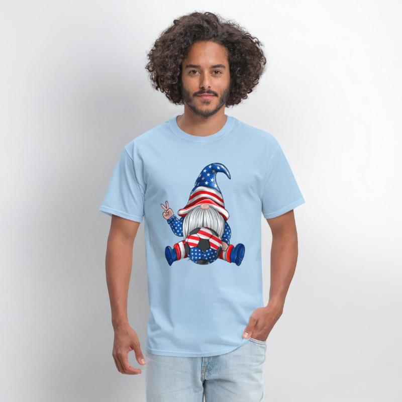 American Patriotic Soccer Gnomes USA 4th Of July