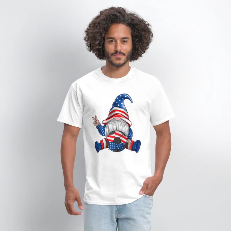 American Patriotic Soccer Gnomes USA 4th Of July
