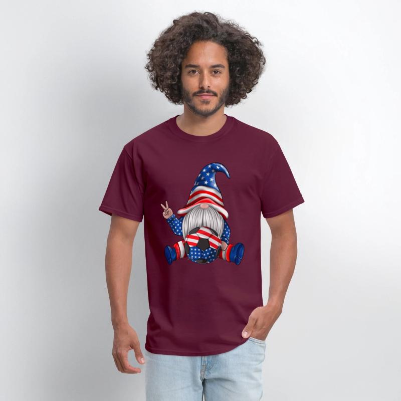 American Patriotic Soccer Gnomes USA 4th Of July