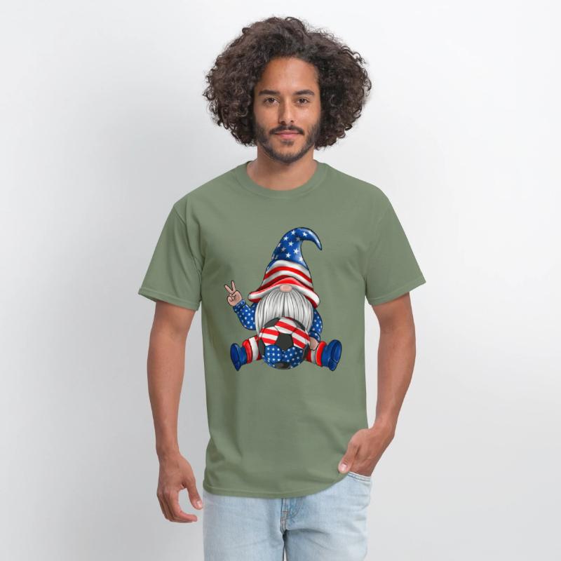 American Patriotic Soccer Gnomes USA 4th Of July