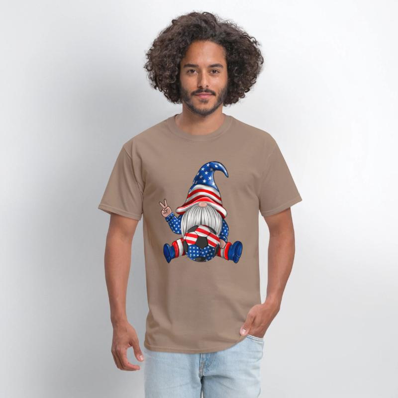 American Patriotic Soccer Gnomes USA 4th Of July