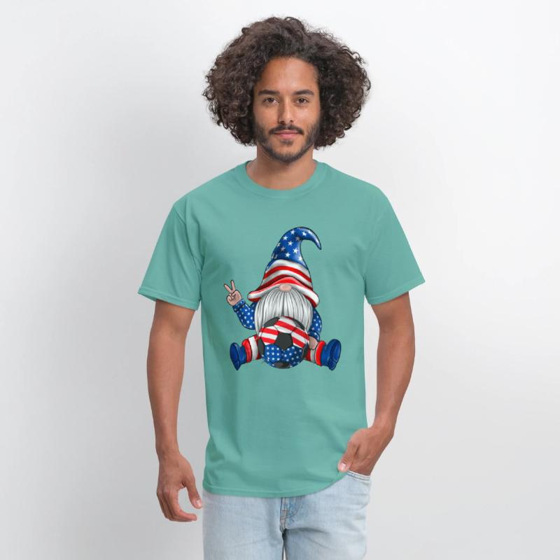 American Patriotic Soccer Gnomes USA 4th Of July