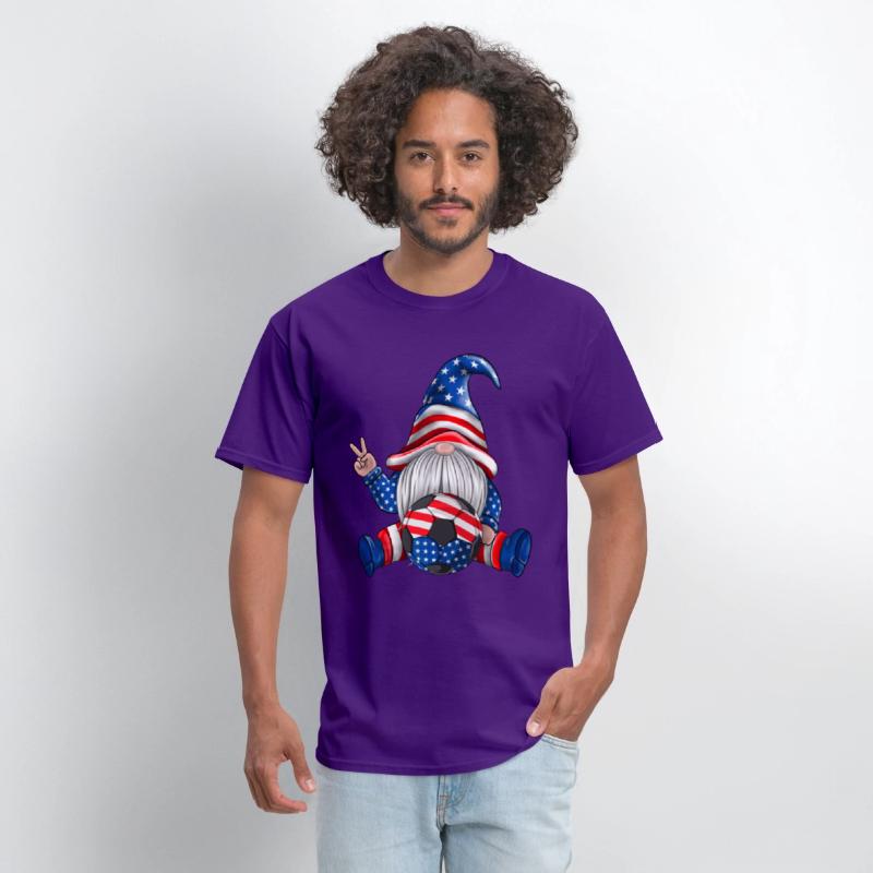 American Patriotic Soccer Gnomes USA 4th Of July