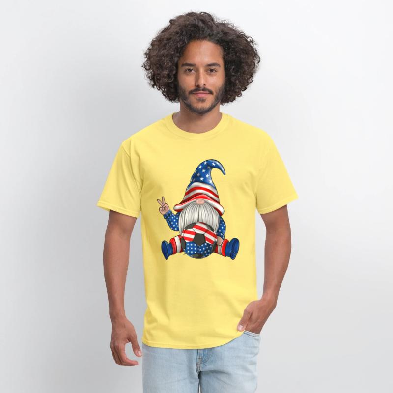 American Patriotic Soccer Gnomes USA 4th Of July