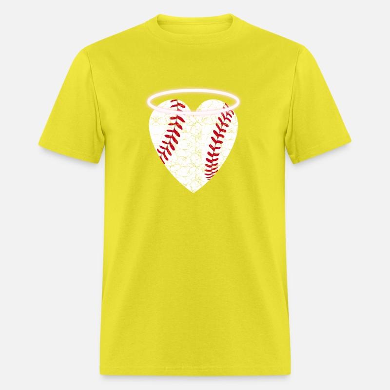 Angel Baseball Heart With Halo