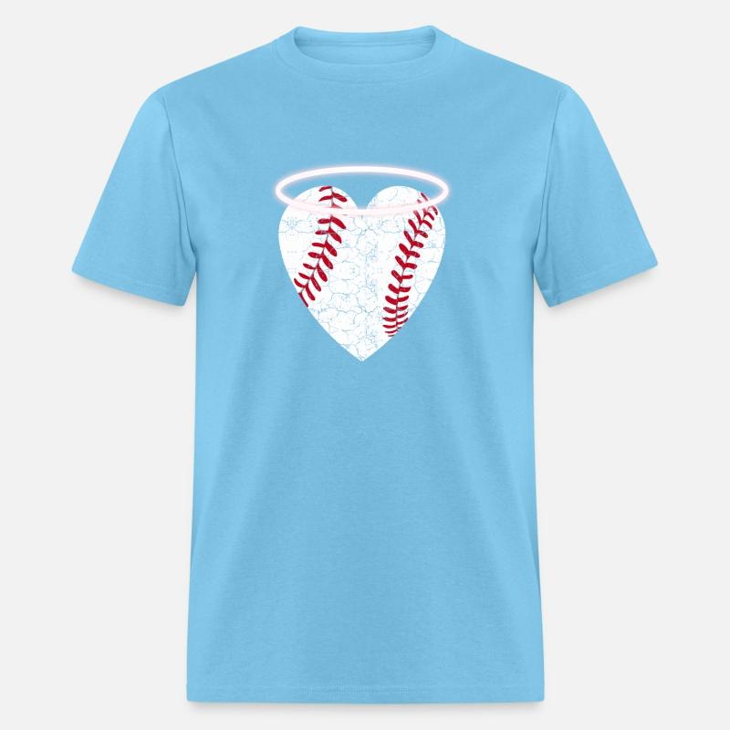 Angel Baseball Heart With Halo