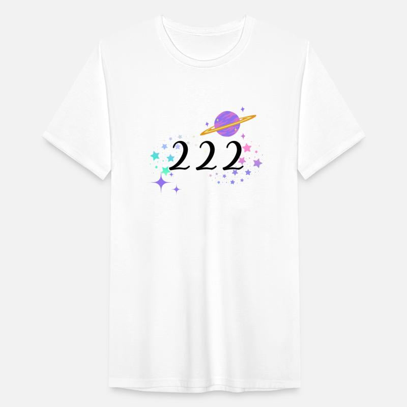 Angel Numbers 222 Purple Saturn with Stars