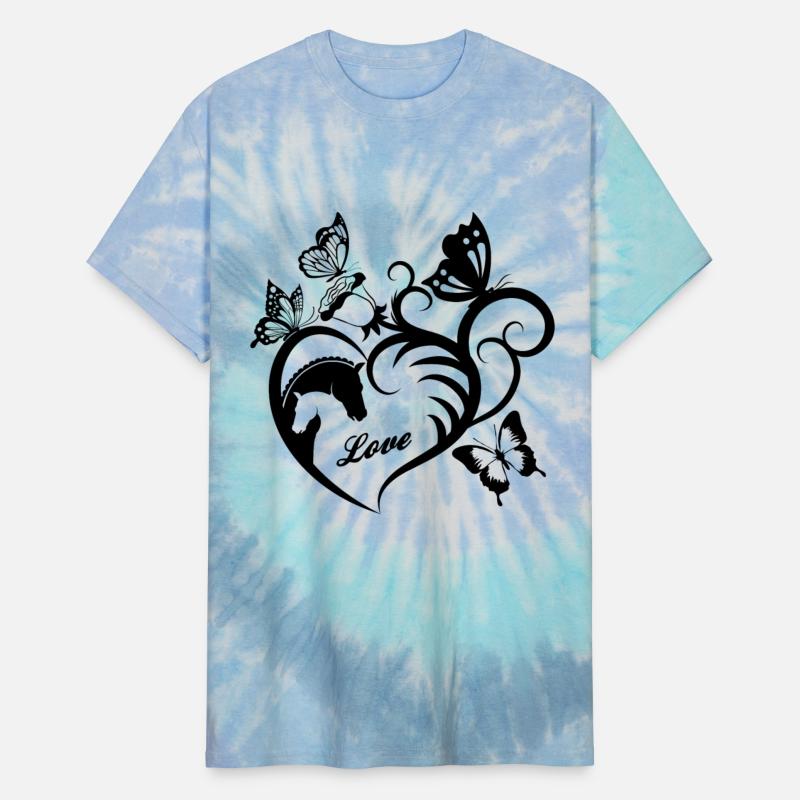 Animal Love Motif Horses Horse Portrait Heart Gift