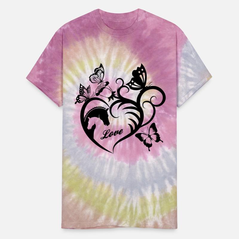 Animal Love Motif Horses Horse Portrait Heart Gift