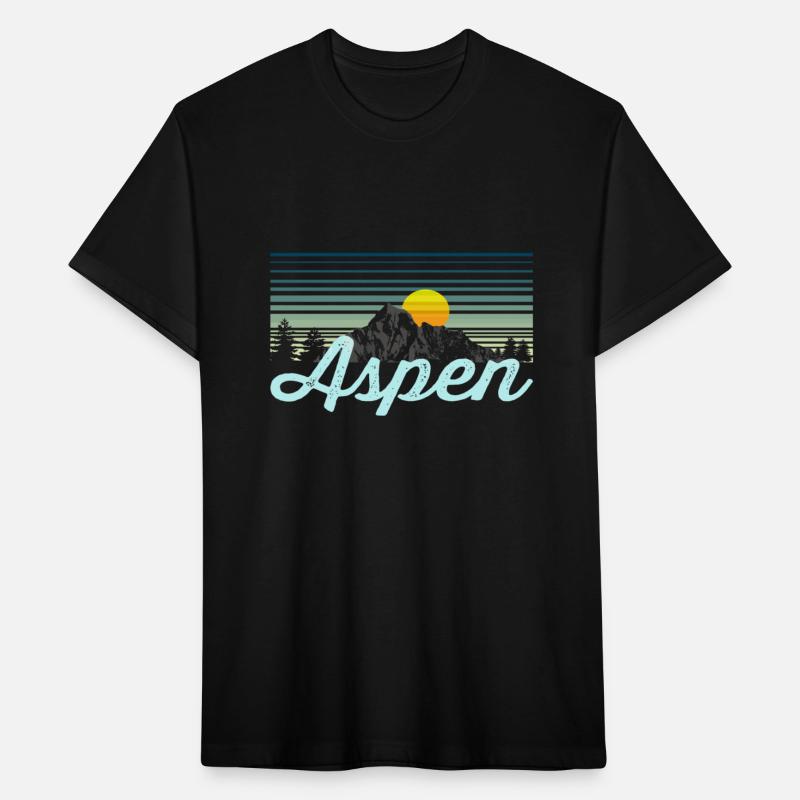 Aspen Retro Colorado Ski Tee