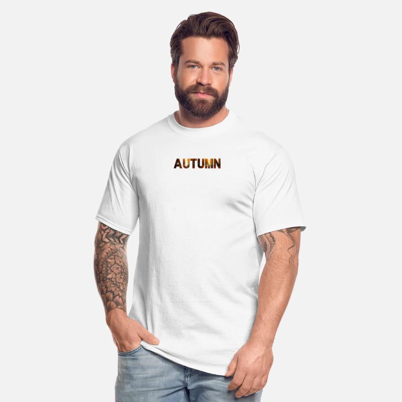 Autumn Font With Forest Background Graphic Tee