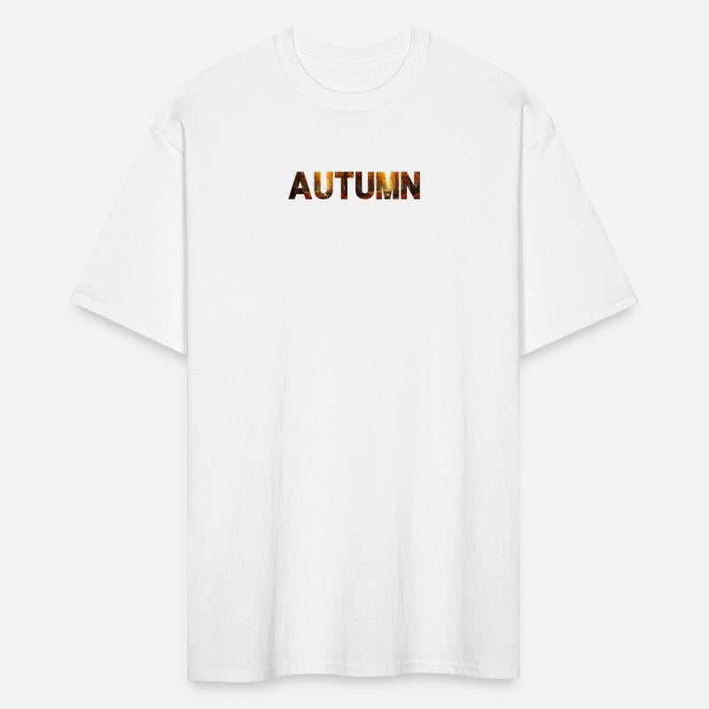 Autumn Font With Forest Background Graphic Tee