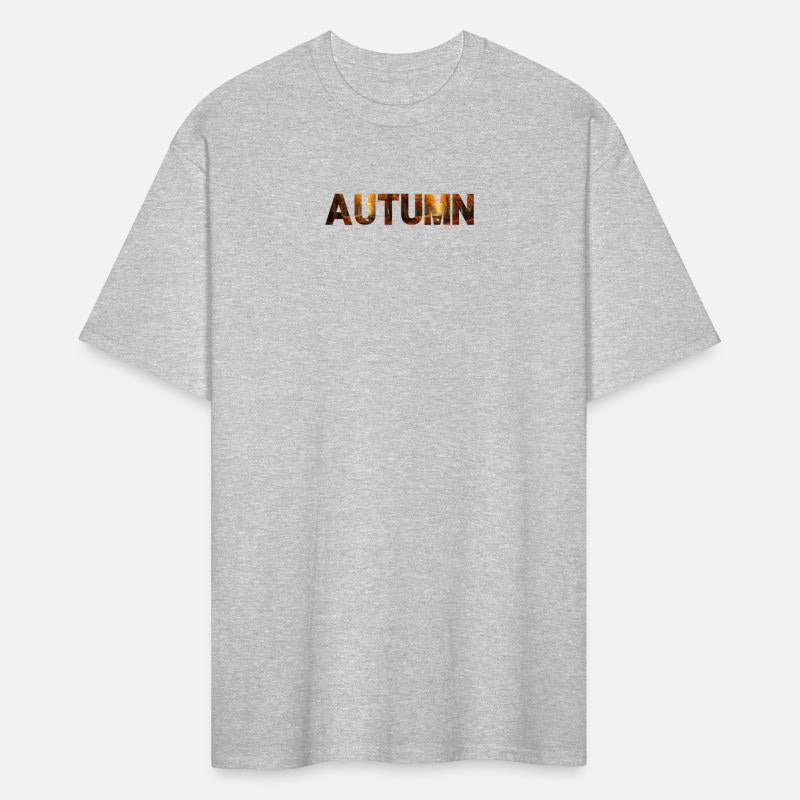 Autumn Font With Forest Background Graphic Tee