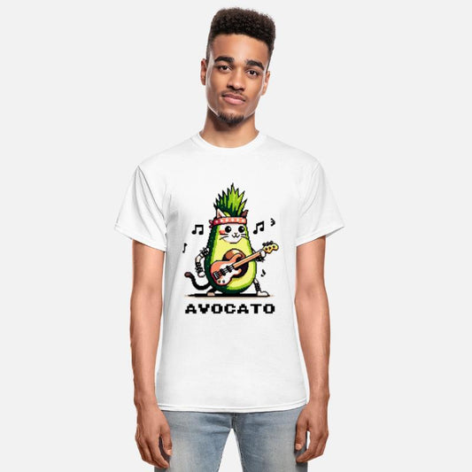 Avocato Punk: Bass Guitar Cat Avocado