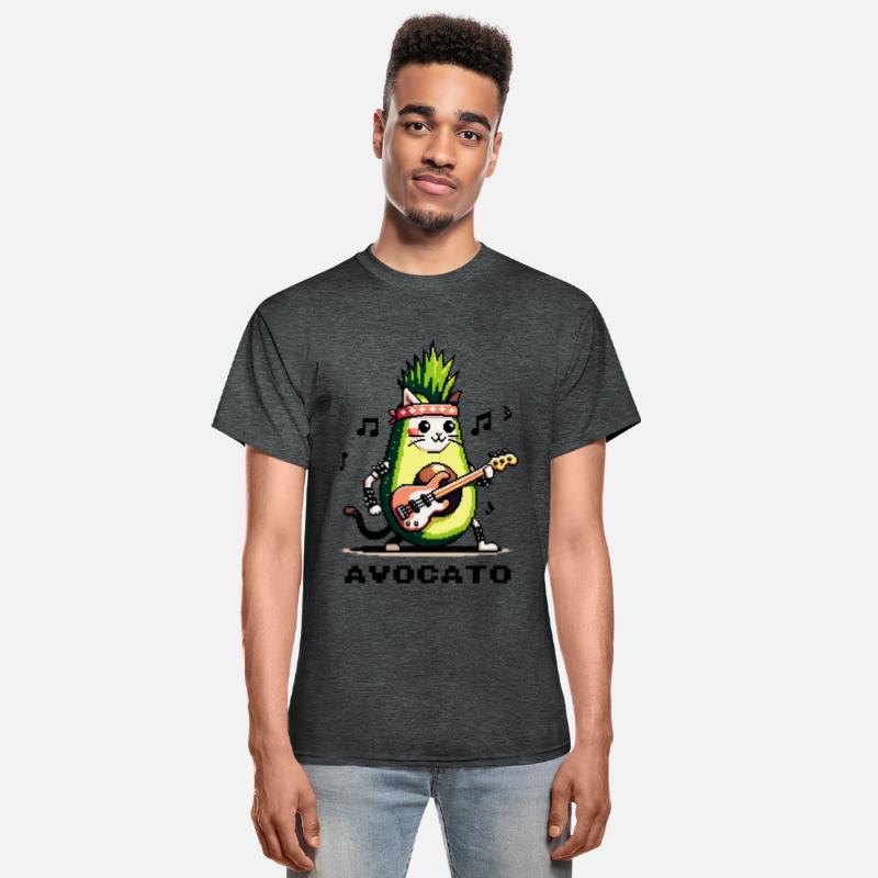 Avocato Punk: Bass Guitar Cat Avocado
