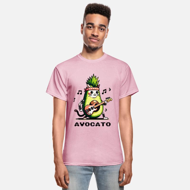 Avocato Punk: Bass Guitar Cat Avocado