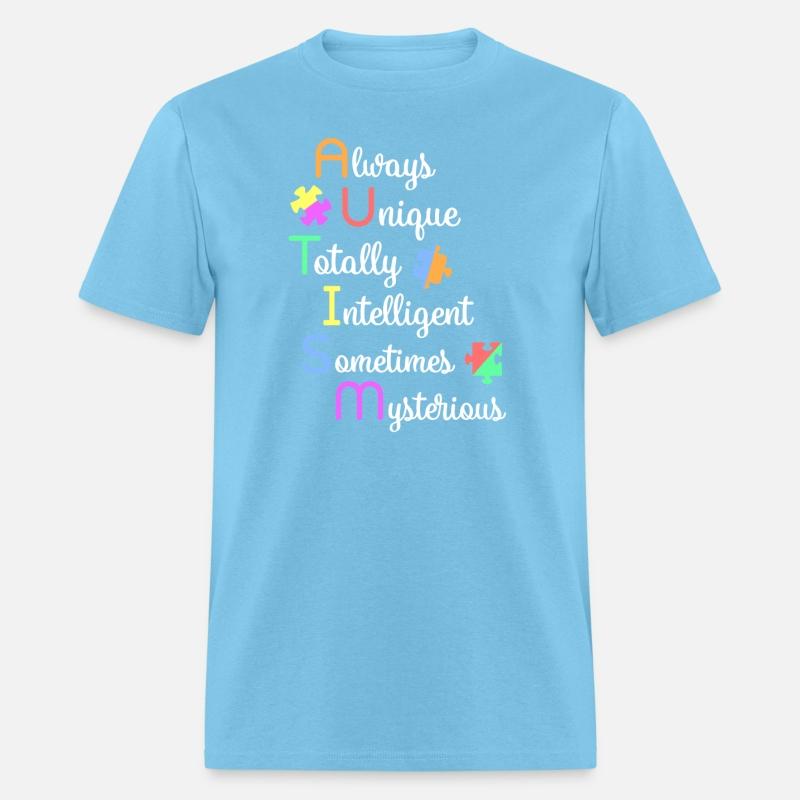 Awareness Acronym For Autism Unique Colorful Puzzl