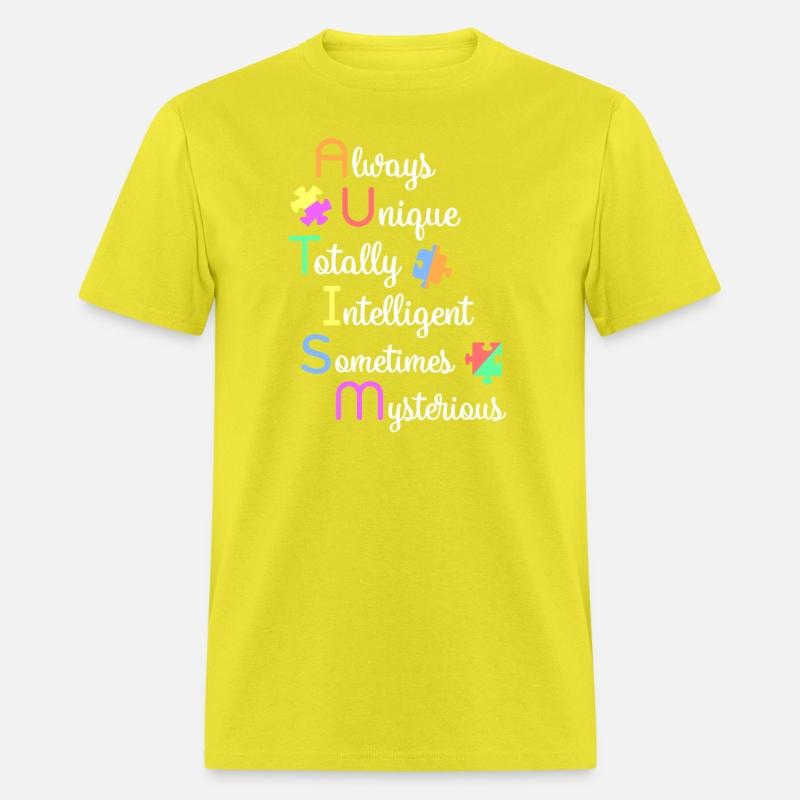 Awareness Acronym For Autism Unique Colorful Puzzl