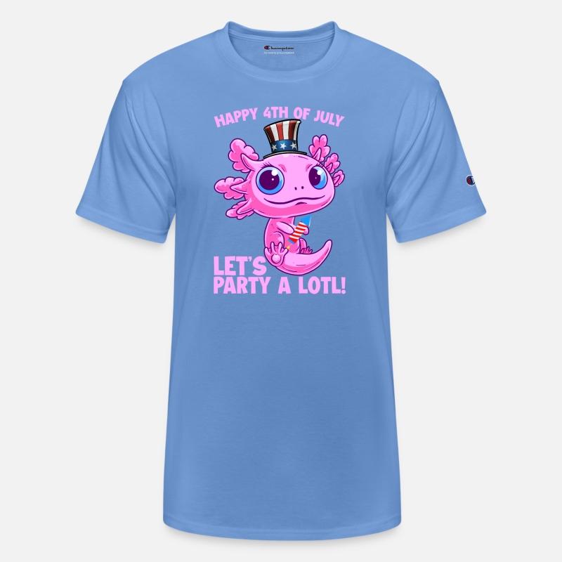 Axolotl 4th of July Patriotic Independence Day Mat