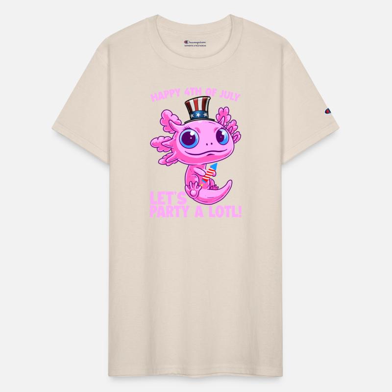 Axolotl 4th of July Patriotic Independence Day Mat