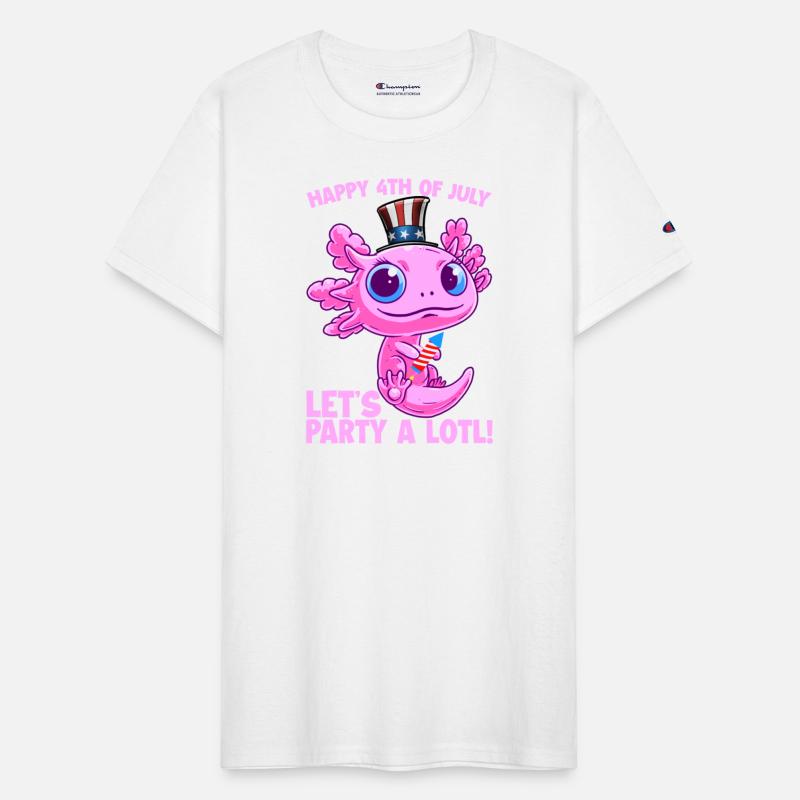 Axolotl 4th of July Patriotic Independence Day Mat