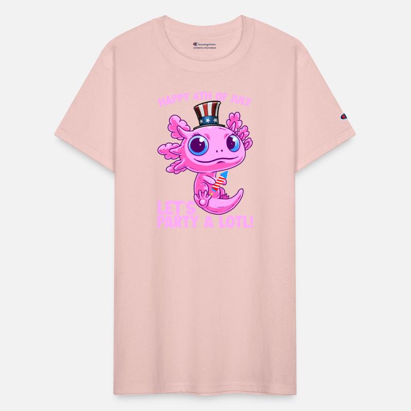 Axolotl 4th of July Patriotic Independence Day Mat