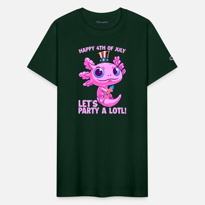 Axolotl 4th of July Patriotic Independence Day Mat