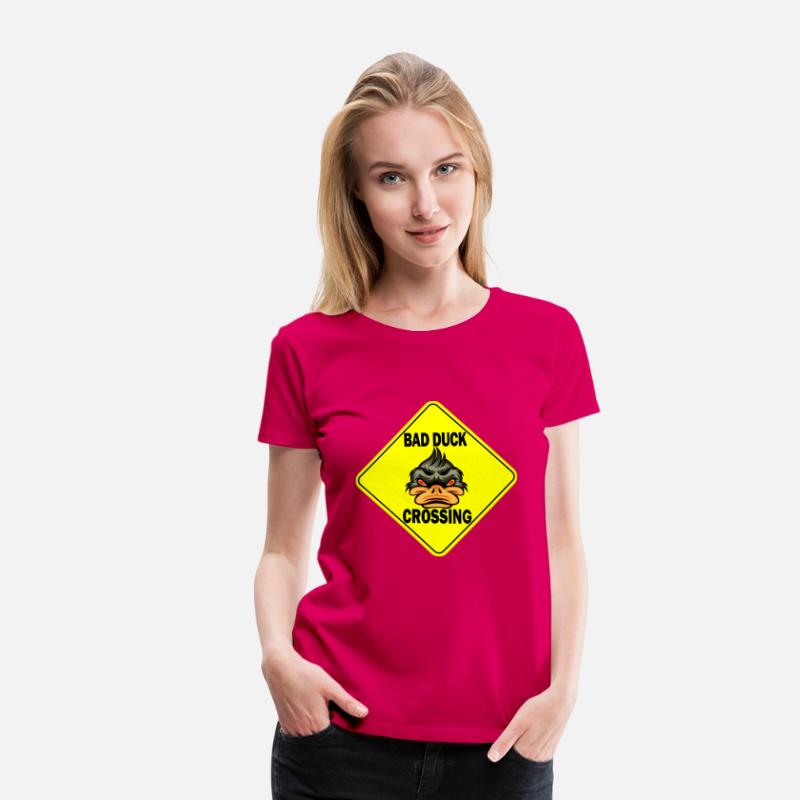 Bad Ducke Crossing funny T-Shirt