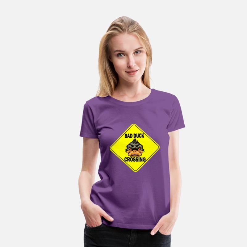 Bad Ducke Crossing funny T-Shirt