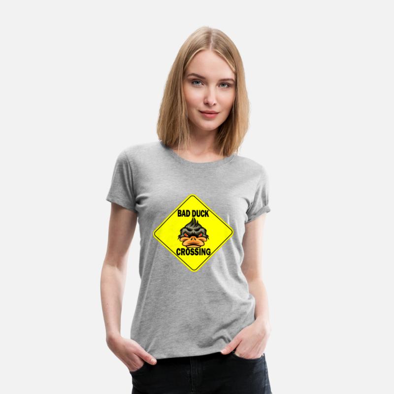 Bad Ducke Crossing funny T-Shirt