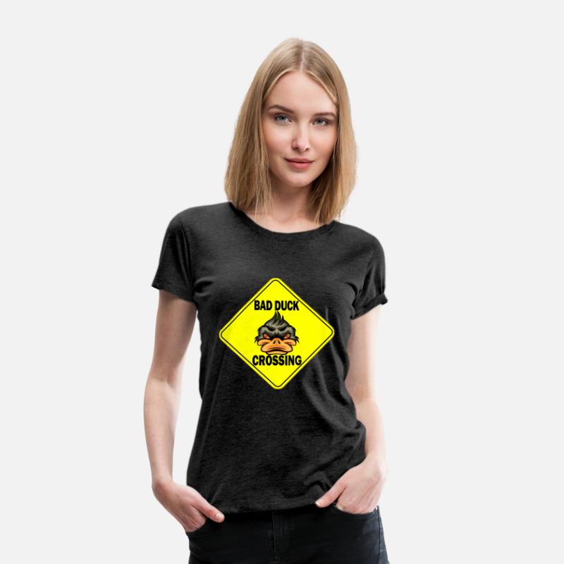 Bad Ducke Crossing funny T-Shirt