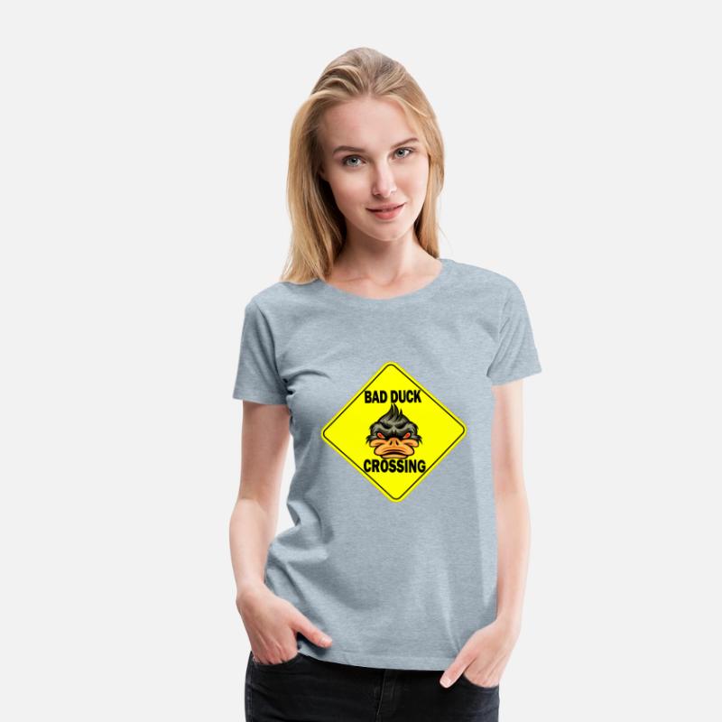 Bad Ducke Crossing funny T-Shirt