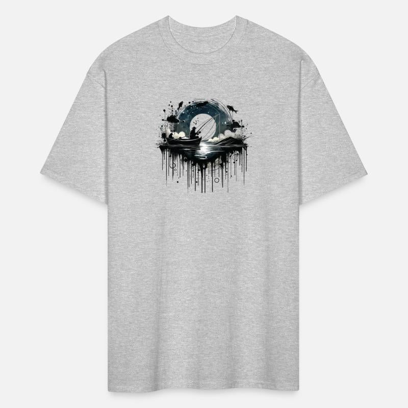 bank fishing - a man fishing on the beach