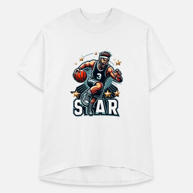 Basketball Star Dribbling Illustration
