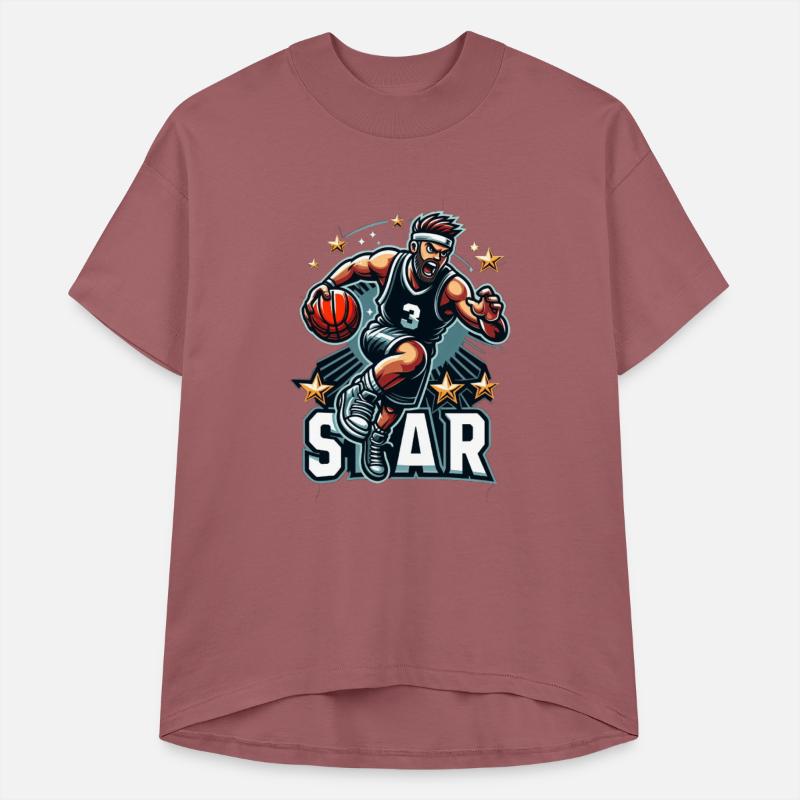 Basketball Star Dribbling Illustration