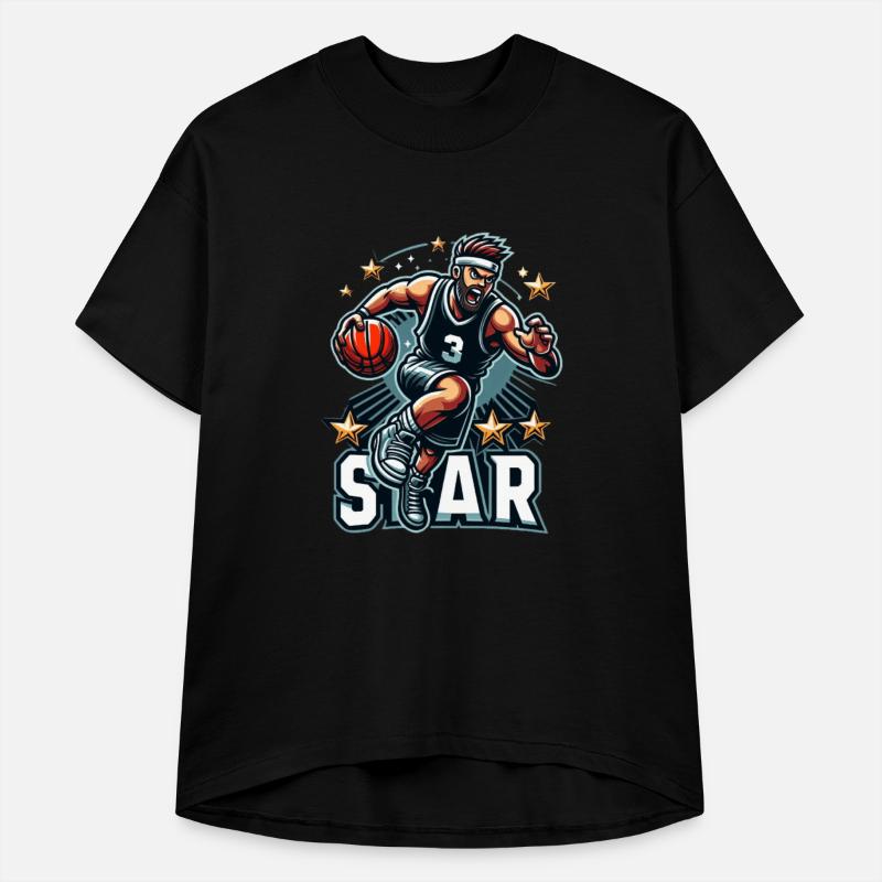 Basketball Star Dribbling Illustration