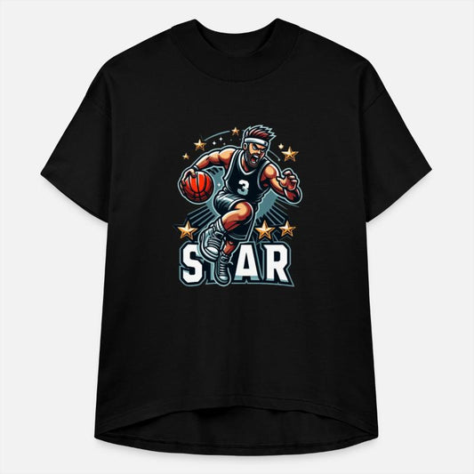 Basketball Star Dribbling Illustration