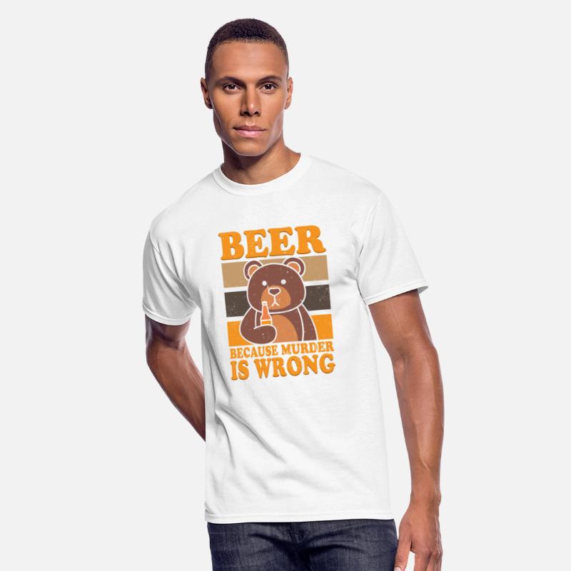 Bear Beer Lover Beer Drinking Beer Because Murder