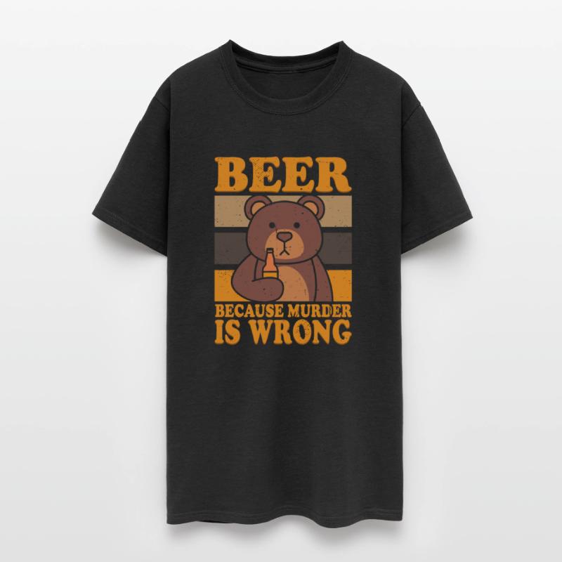 Bear Beer Lover Beer Drinking Beer Because Murder