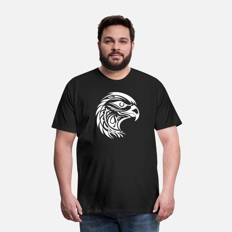 Beautiful Eagle Portrait In Tattoo Style