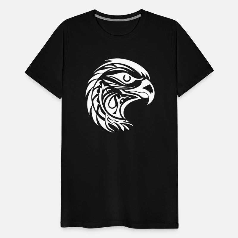 Beautiful Eagle Portrait In Tattoo Style