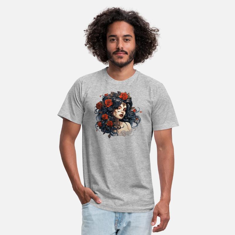 Beautiful Gothic Rose Queen Illustration