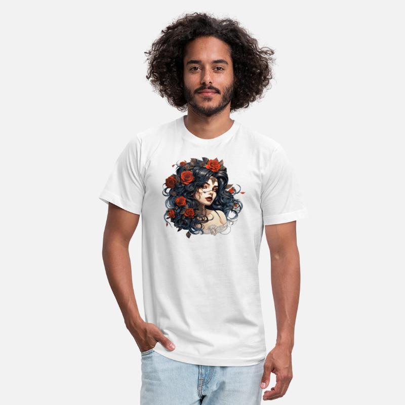 Beautiful Gothic Rose Queen Illustration