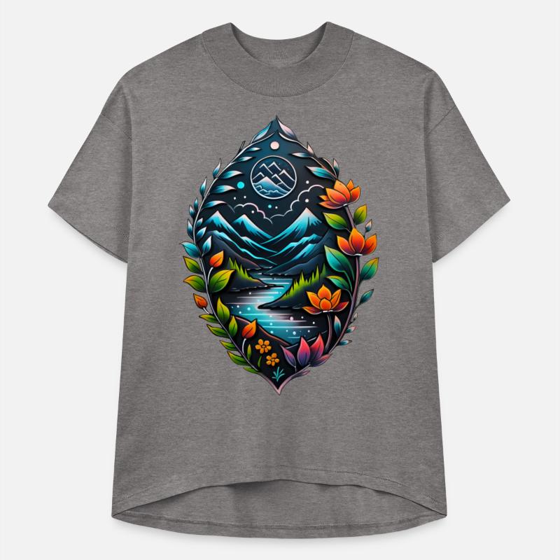 beautiful nature drawing design