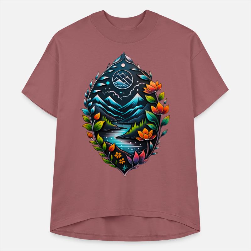 beautiful nature drawing design