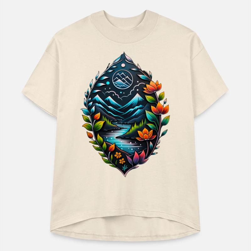 beautiful nature drawing design