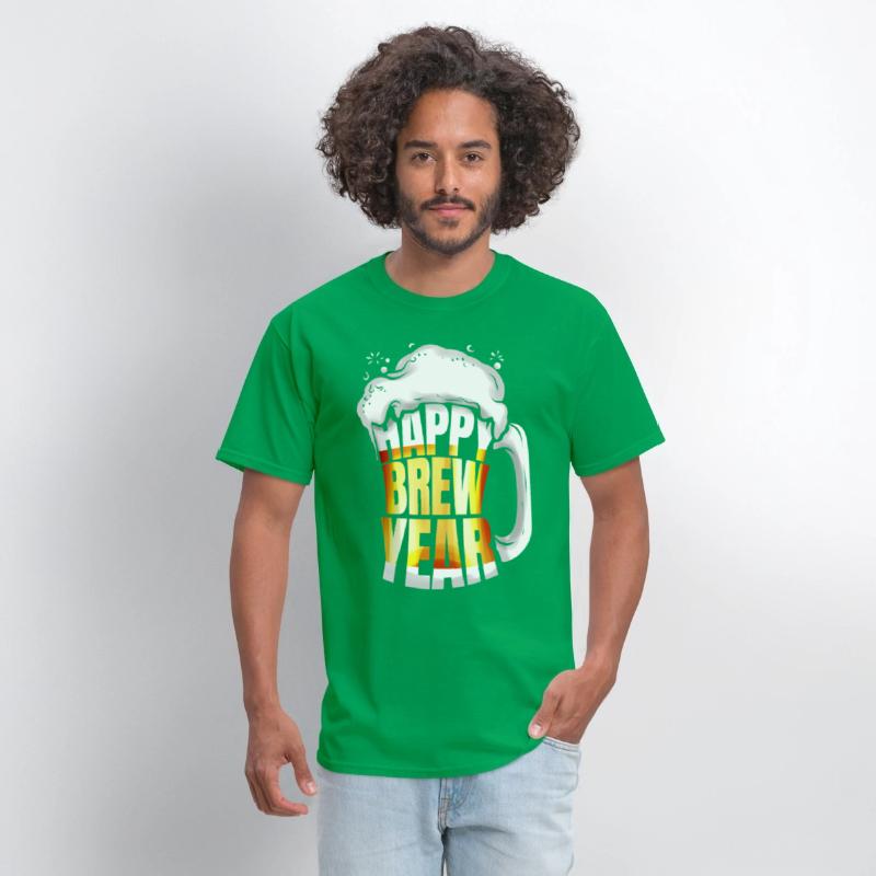 Beer Glass Mug Happy Brew Year New Year's Eve