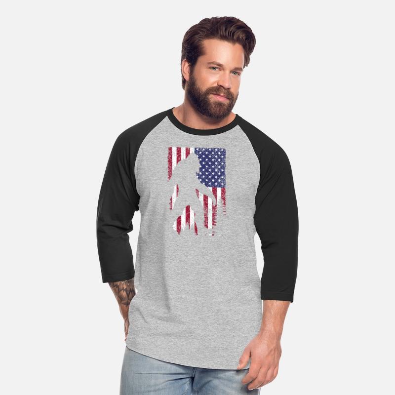 Bigfoot Believe Sasquatch American Flag Silhouette