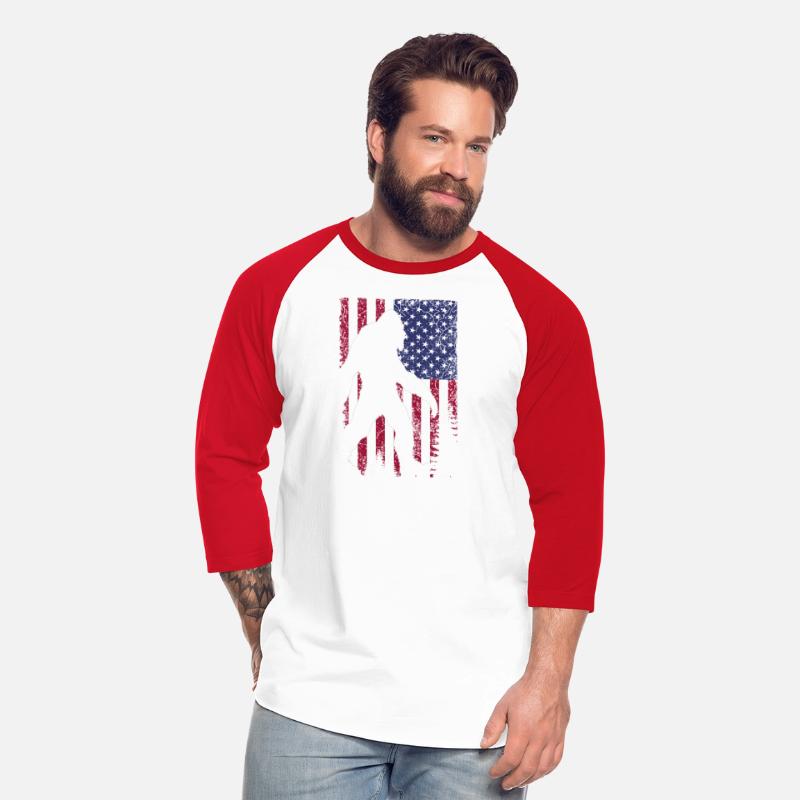 Bigfoot Believe Sasquatch American Flag Silhouette
