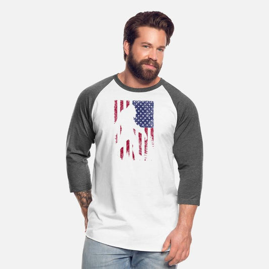 Bigfoot Believe Sasquatch American Flag Silhouette
